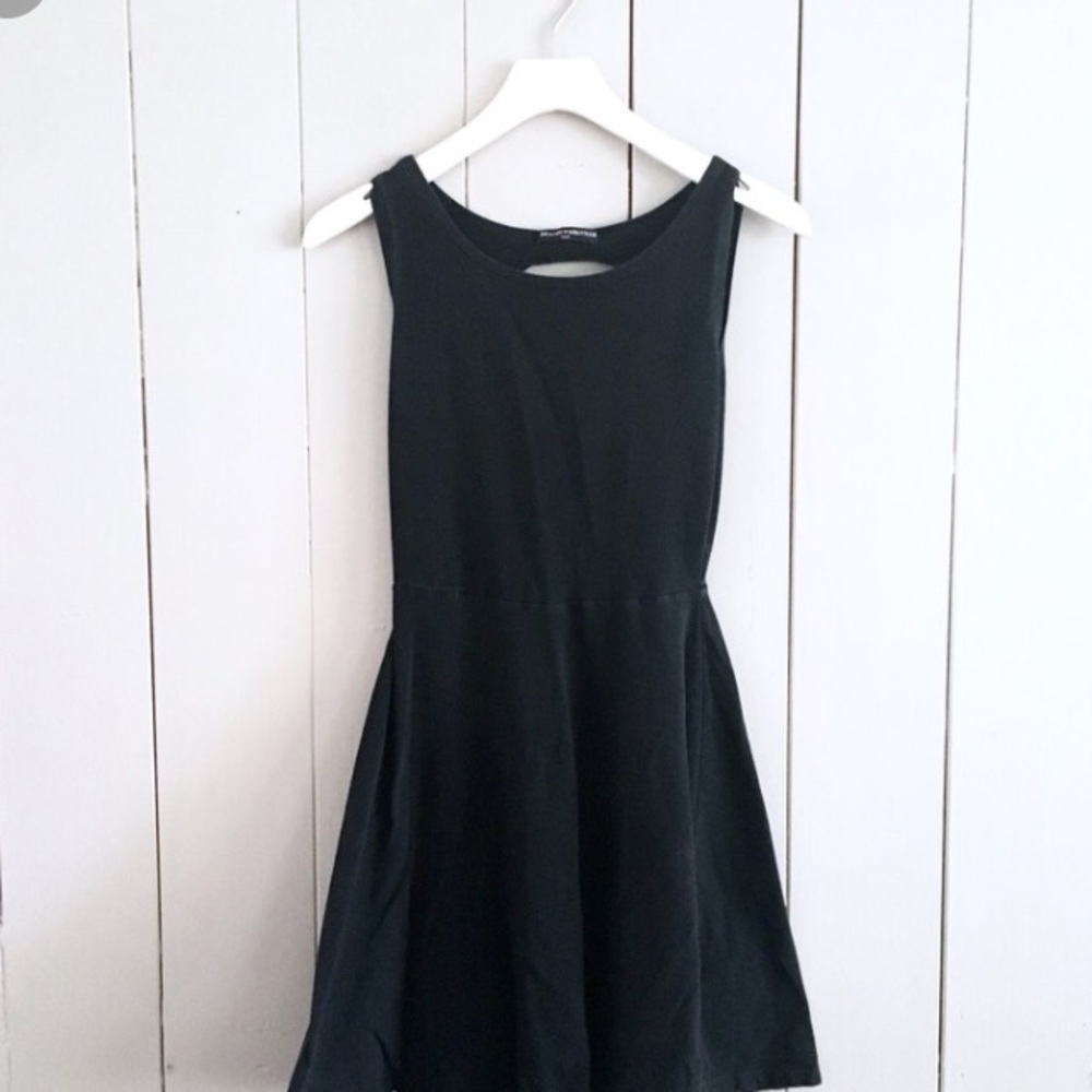 Open back brandy melville black skater dress!
